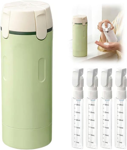 🧴 50% OFF NOW! 🎉 4-in-1 Travel Dispenser Bottles – Leak-Proof, Refillable & TSA Approved ✈️📦