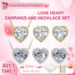 🎉BUY 1 GET 1 FREE🎁Heart-Shaped Crystal Necklace & Earring Set
