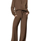 💝LAST DAY SALE 50% OFF!!⚡🎀Women's 2 Piece Casual Outfits Sweatsuit Set
