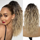 💜 LAST DAY PROMOTION - 50%OFF💜Curly Wavy Frizzy Hair Extension with Ponytail