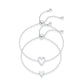 🎁New Year's Sale 50% | 14K Gold Plated Adjustable Matching Bracelets for Women – Heart Charm and BFF Friendship Styles