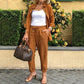 ✨🔥Women's Cotton Linen Long Sleeve Blouse and Pants Set🎁