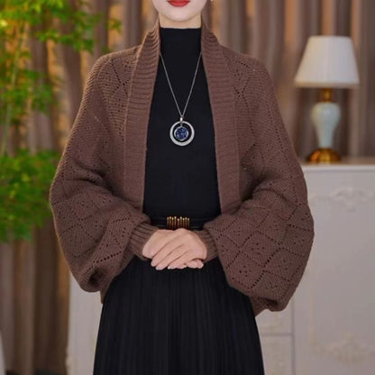 🔥2026 New Fashion🎀Fashion Hollow Out Knitted Shawl Coat