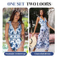 💥 Special Sale 50% OFF💥 V Neck Lace Up Printed One Piece Swimsuit and Skirt🩱