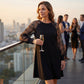 🔥2026 New Arrivals: 50% Off for a Limited Time!🔥Lace Patchwork Round Neck Long Sleeve Dress