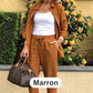 ✨🔥Women's Cotton Linen Long Sleeve Blouse and Pants Set🎁