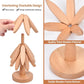 🎅Xmas Sales - 50% OFF🎄✨Natural Tree Trivet Set - 4 Wooden Trivets & 1 Stand Like a Christmas Tree