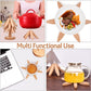 🎅Xmas Sales - 50% OFF🎄✨Natural Tree Trivet Set - 4 Wooden Trivets & 1 Stand Like a Christmas Tree