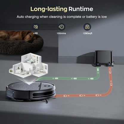 💥🤖All-in-1 Powerful Robotic Vacuum Cleaner✨