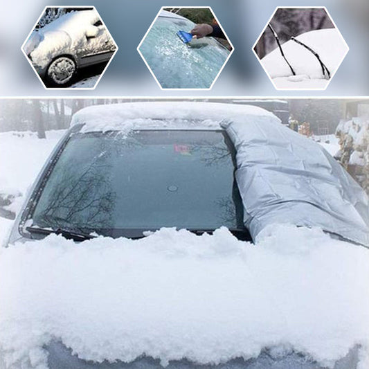 ❄️☀️ 50% OFF! Windshield Anti-Snow & Anti-Frost Cover with Mirror Protection – Ready-to-Drive in Any Weather!🔥