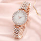 🎁Rhinestone Watch & Bracelet Set – Shiny Jewelry Combo for Women