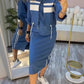 ❄️LAST DAY PROMOTION - 50%OFF 💖 Women's Stand Collar Jacket & Dress Set