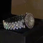 🎁Rhinestone Watch & Bracelet Set – Shiny Jewelry Combo for Women