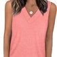 ✨🔥Women's Sleeveless V-Neck Slimming Loose Fit Casual Tank Top🎽
