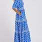 🔥Spring Specials Deals 50% OFF🌸💐Women’s Geometric Print V-Neck Maxi Dress