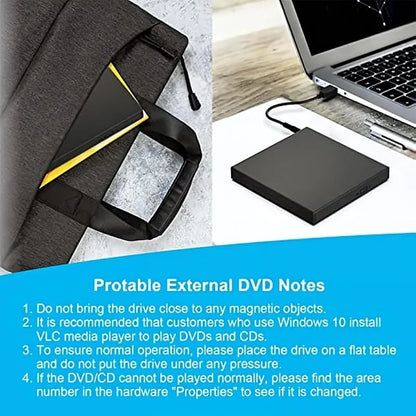 🔥2026 New Arrival! 50% OFF – External CD/DVD Drive for Laptop | Plug & Play, High-Speed, Mac/Windows Compatible 💿💻