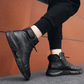 🎁 Hot Sale 50% OFF 🔥MARTINI' BLACK LEATHER BOOTS