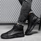 🎁 Hot Sale 50% OFF 🔥MARTINI' BLACK LEATHER BOOTS