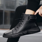 🎁 Hot Sale 50% OFF 🔥MARTINI' BLACK LEATHER BOOTS