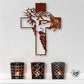 🏡ON SALE 50% OFF🔥✝️Metal Jesus and Cross Wall Art: Christian Home Decor🎄