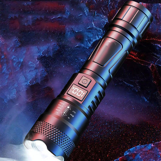🔥50% OFF | LED Strong Light Retractable Flashlight - Ultra-Bright & Compact 🎇 + Free USB Charging Cable