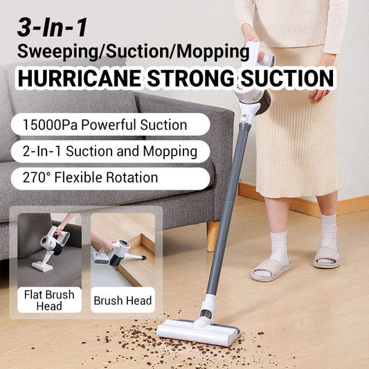 🚀Wet and dry vacuum cleaner with self-cleaning function ⚡ All-in-one cordless floor cleaner for hard floors 🏠 Lightweight and effective: effortlessly removes pet hair and crumbs 🐾🧹