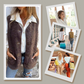 🔥👚Women's Fall Button Down Short Warm Vest
