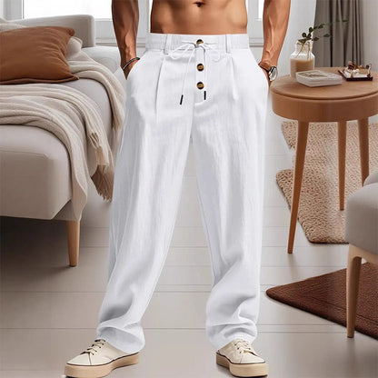 ✨🔥Men's Casual Straight-Leg Drawstring Pants