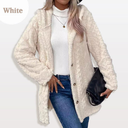 🔥🧥Women's Warm Diamond Pattern Hooded Jacket✨