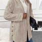 🍂 Stay Cozy & Stylish! Women's Warm Jacquard Hooded Cardigan 🧥✨ Perfect for Fall & Winter!