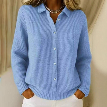 🎁Meet Christmas 50% OFF🎄|Women's Elegant Collared Button-Down Sweater