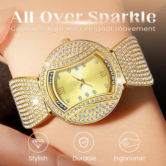 🔥Flash Sale✨Women’s Elegant Sparkling Rhinestone Quartz Watch – 50% OFF