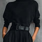 💜 LAST DAY PROMOTION - 50%OFF💜Women’s Elegant Turtleneck Top & High-Waist Pants Set