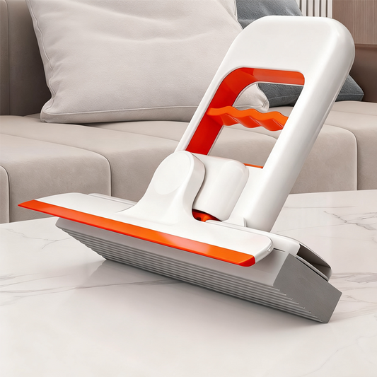 Tired of bulky mops taking up counter space? 🧹 This compact folding sponge mop: small yet powerful, cleans effortlessly without leaving a trace.