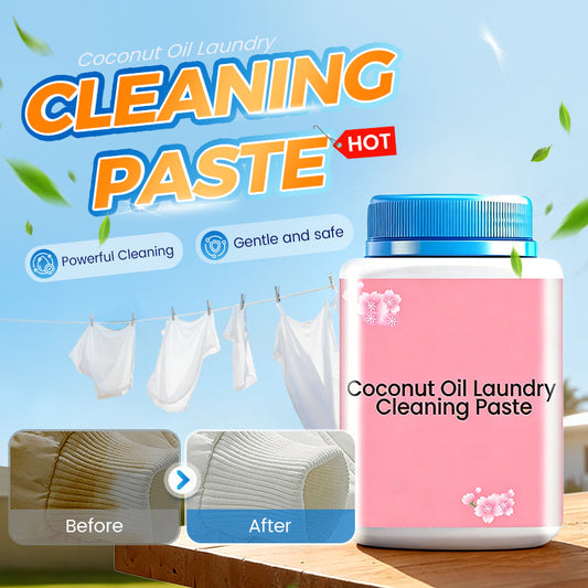 🔥Coconut Oil Laundry Cleaning Bar—Gentle on Fabrics, Powerful Stain Removal, Naturally Clean