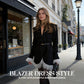 👚✨Women's Long Sleeve Blazer Dress🛍️