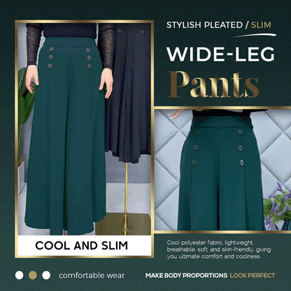 👖 50% OFF NOW ! ✨ Stylish Pleated Wide-leg Pants – Flowy Silhouette, Comfortable Fit & Versatile Style 💃