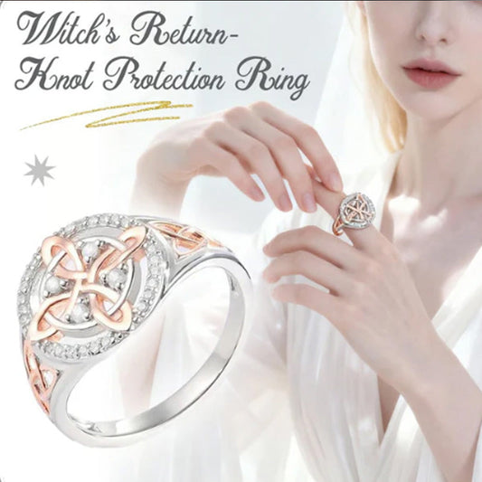 🎁✨Elegant 2-Tone Celtic Knot Zircon Ring🔥