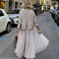 ✨🔥Women's Long-Sleeve Tops & 👗Sleeveless Dress 2-Piece Set
