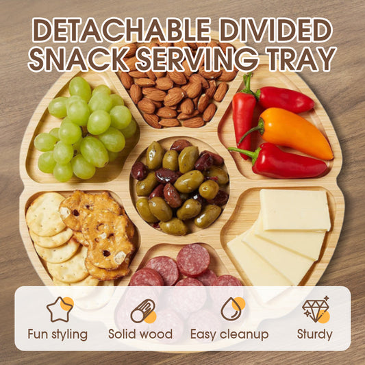 🔥🔥Detachable Divided Snack Serving Tray✨