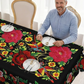 🔥Hot Sale🔥Mexican Floral Tablecloth With Scalloped Edge🌸