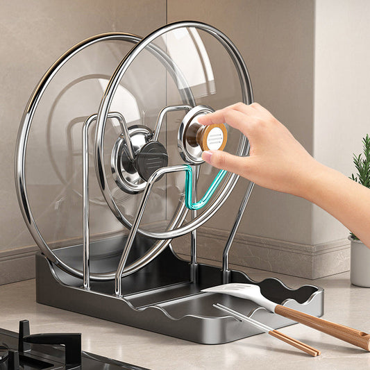 🔥🔥Multifunctional Pot Lid & Cutting Board Holder✨