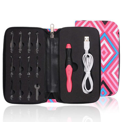 🔥 Hot Sale 🔥Crochet hooks with LED light (11 Pcs Set)