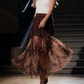 ✨🔥High-Waisted Mesh Skirt with Sequins