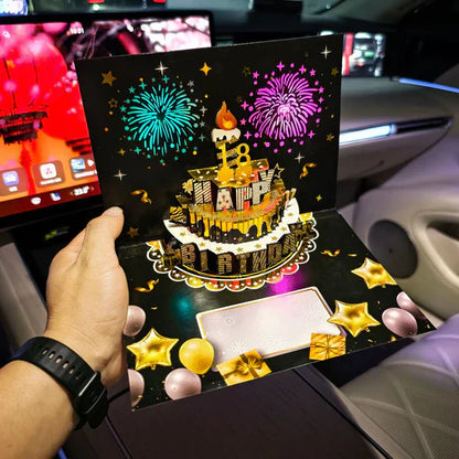 🔥LSAT DAY SALE 50% OFF!!🎉3D Pop Up Musical Birthday Card with Lights & Song🎵🎂
