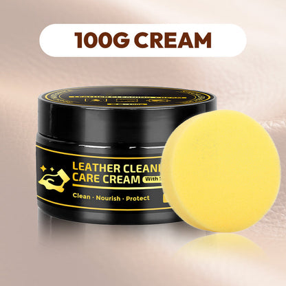 ⏰Buy 1 Get 1 Free✨Leather Care & Cleaning Cream with Sponge🧼