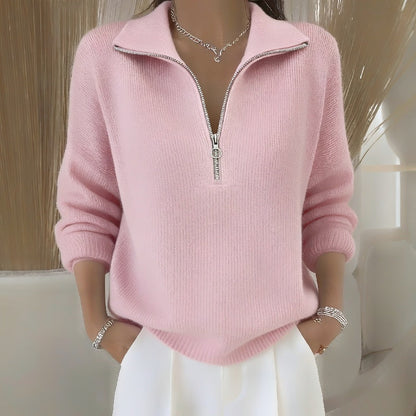 Women's Quarter-Zip Pullover Sweater