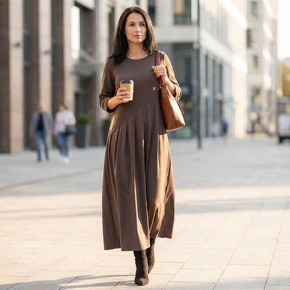 🎁2026 New Arrivals 50% OFF💥Women’s Casual Asymmetrical Pleated Maxi Dress