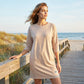 ✨🔥Women's Crew Neck Casual Loose T-Shirt Dress💕