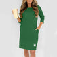✨🔥Women's Crew Neck Casual Loose T-Shirt Dress💕